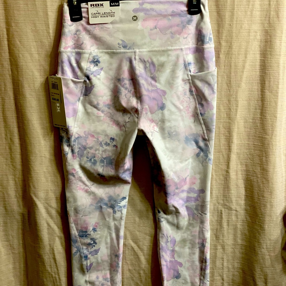RBX Capri Cut Athletic Pants with Pockets Size M